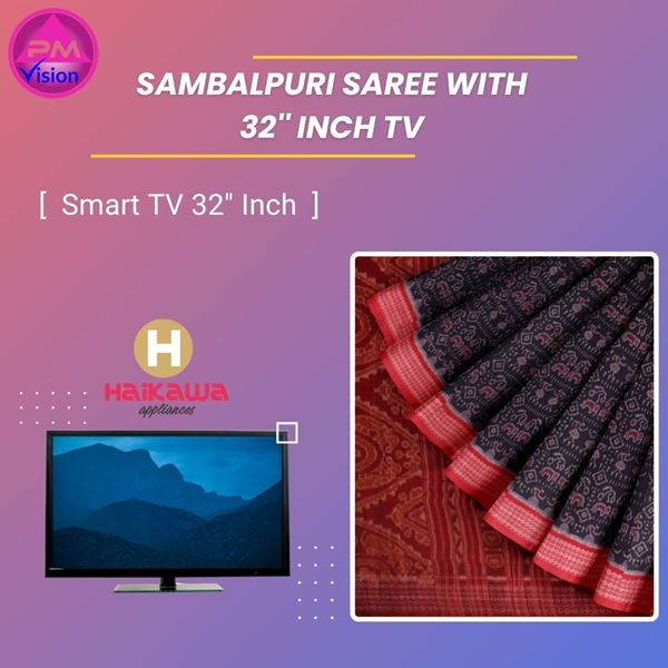 Picture of SAMBALPURI SAREE WITH 32'' INCH TV