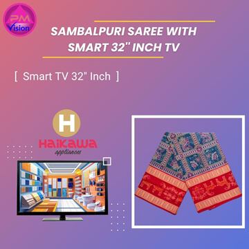 Picture of SAMBALPURI SAREE WITH 32" INCH SMART TV