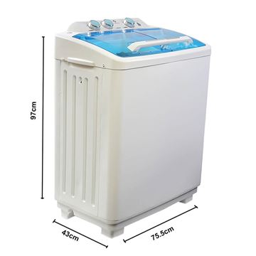 Picture of HAIKAWA. SEMI AUTOMATIC WASHING MACHINE 8.5KG (BLACK) GIFT