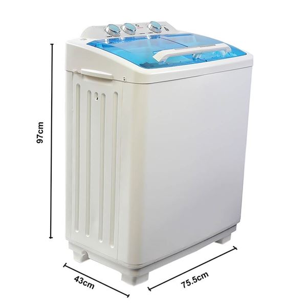 Picture of HAIKAWA. SEMI AUTOMATIC WASHING MACHINE 8.5KG (BLACK) GIFT